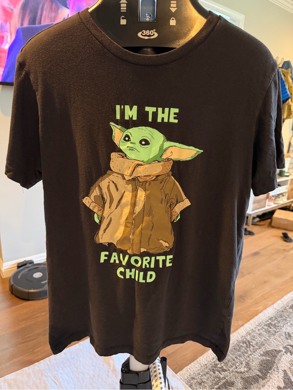 DISNEY parksI'm The Favorite Child Baby Yoda Graphic Kids T-Shirt - Black